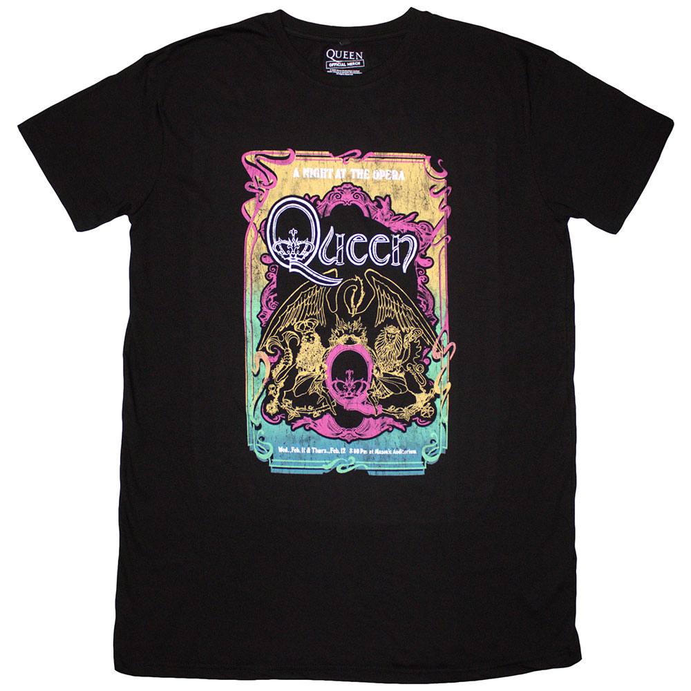 Queen - A Night At The Opera Tour '76 T-Shirt-Kleid - Schwarz